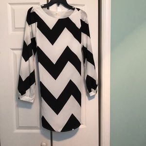 Short Chevron Dress